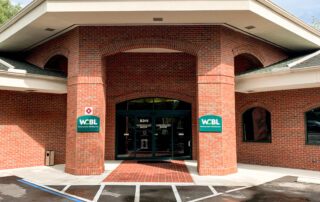 Westcoast Brace & Limb front of corporate office, brick building
