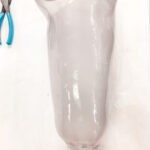 FINAL PROSTHETIC LEG SOCKET FORMED FROM ROBOT CARVER TECHNOLOGY